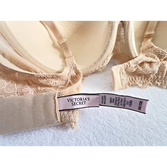 Victoria Secret 36C DREAM ANGELS LINED DEMI BRA *Dreamy Leopard* Animal Print - Picture 3 of 9